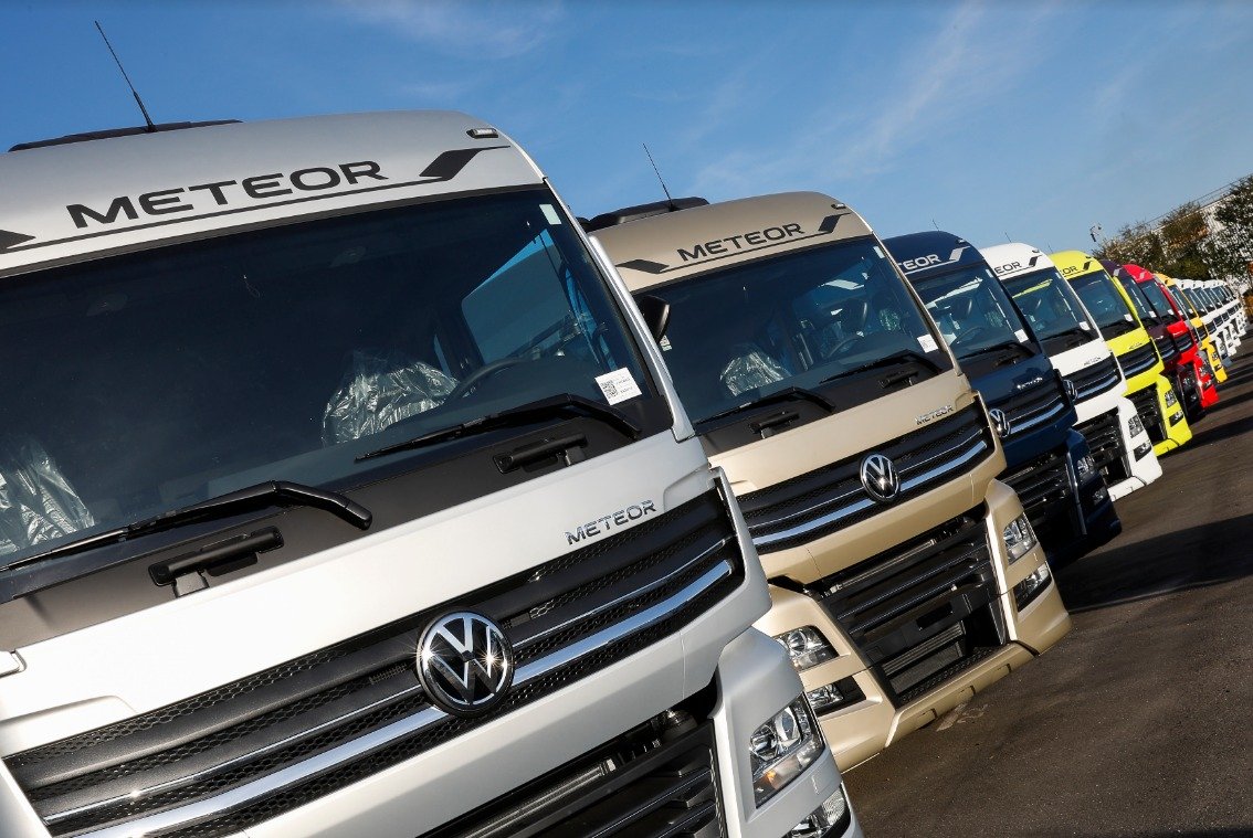 VW comemora venda de caminhões